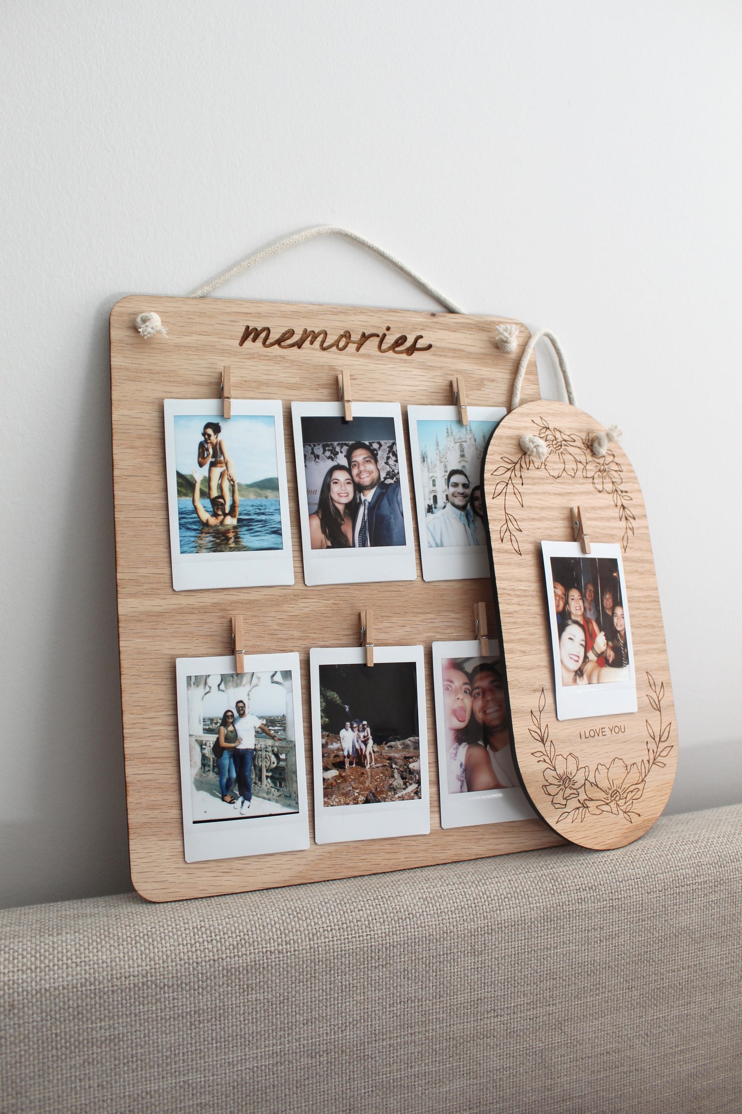 I love you Floral Picture Holder