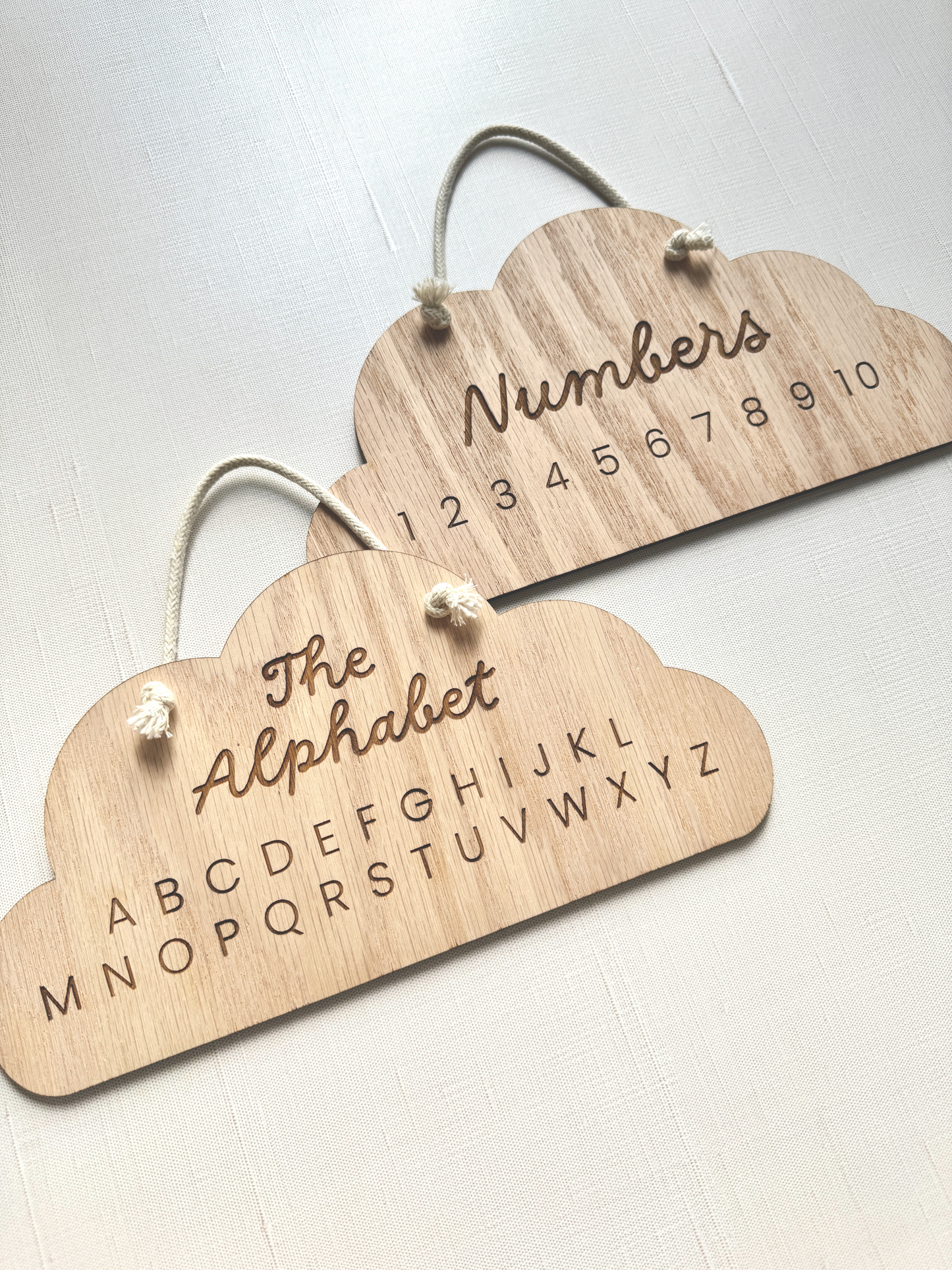 ABCs & 123s Clouds - Set of 2