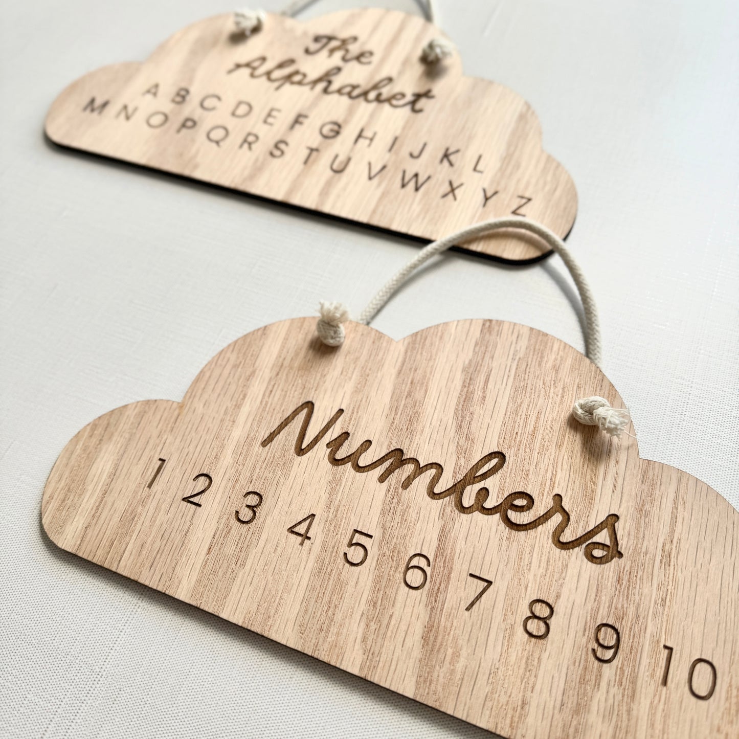 ABCs & 123s Clouds - Set of 2