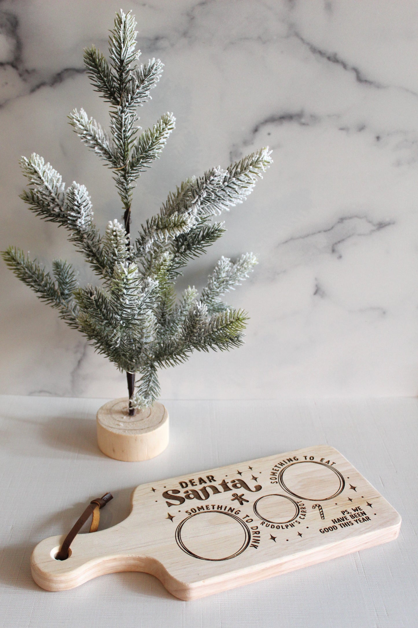 Dear Santa Mini Cutting Board