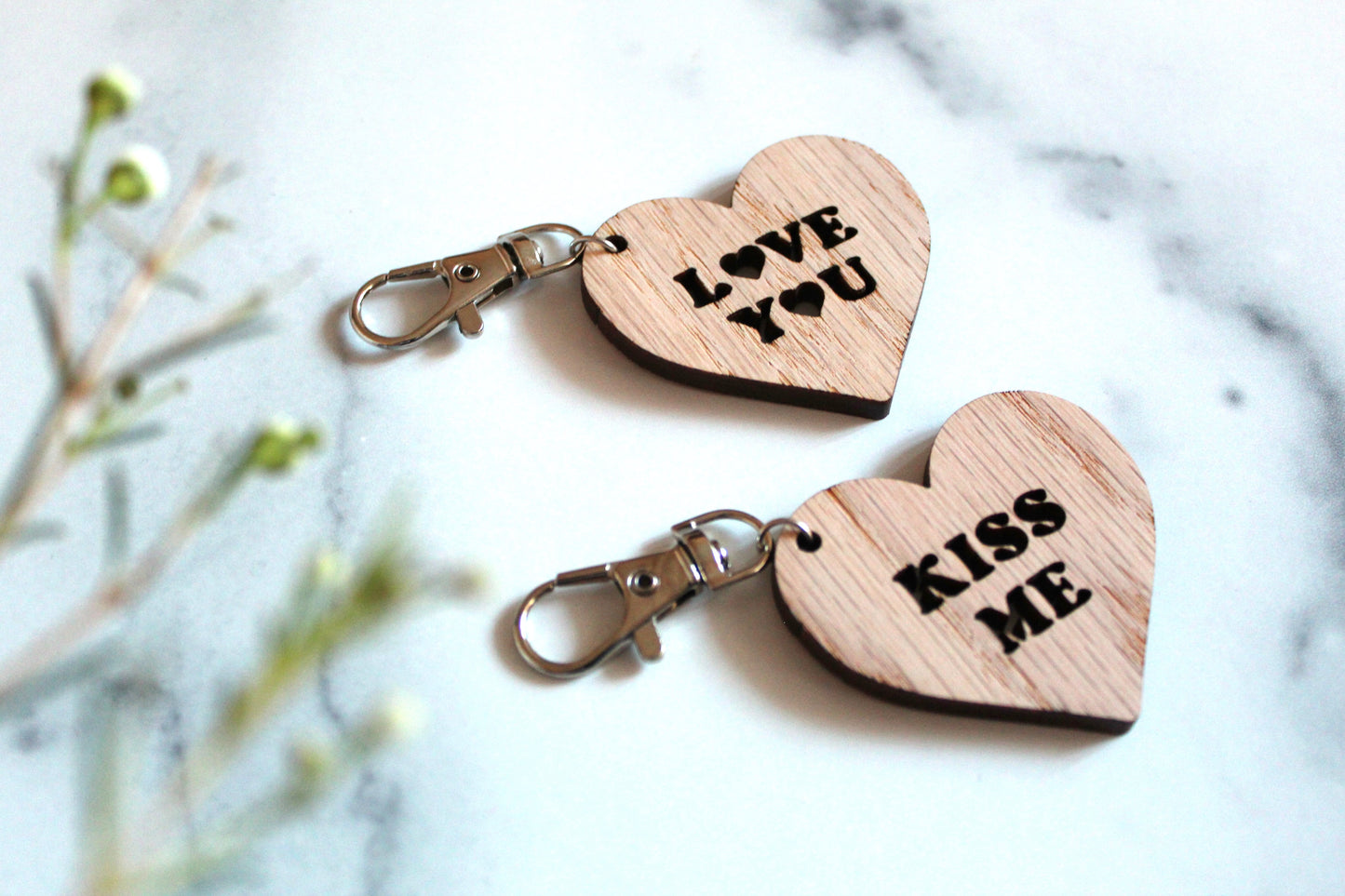 Heart Keychains