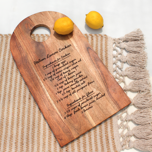 Custom Arch Cutting Board - Acacia Wood