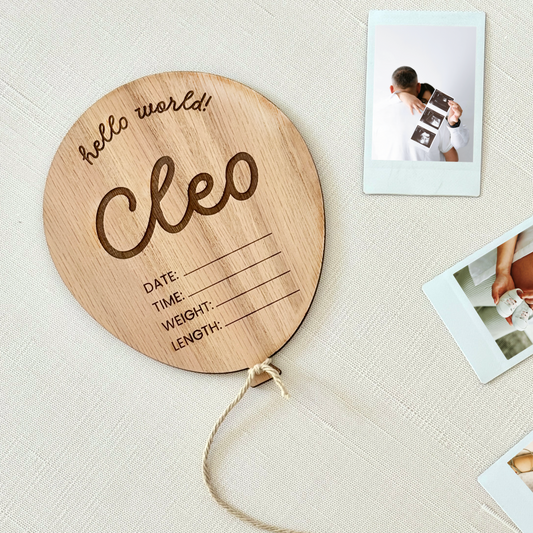 Custom Newborn Baby Balloon
