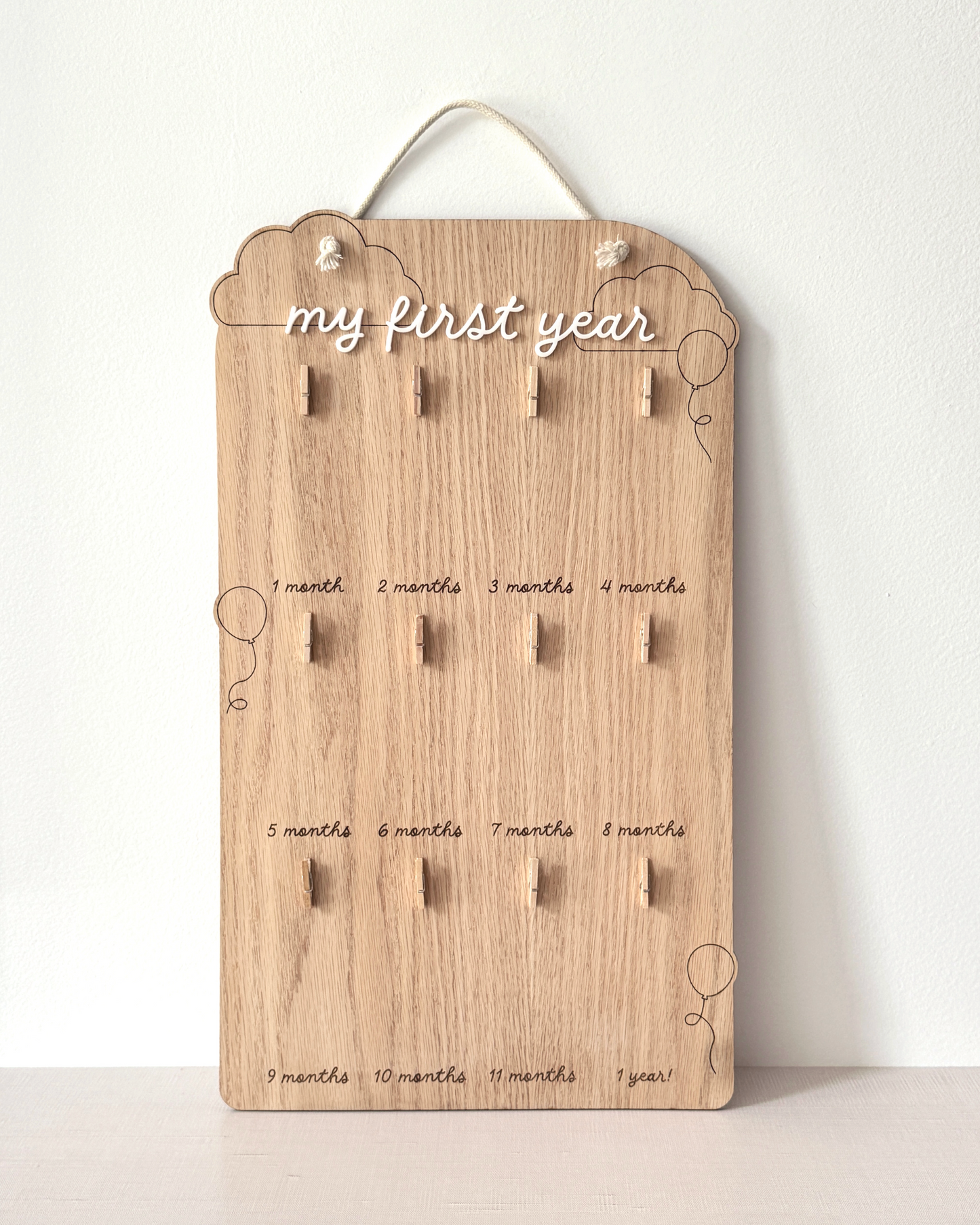 My First Year Picture Holder - Soft Skies