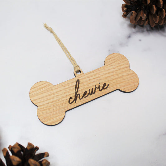 Custom Dog Bone Ornament