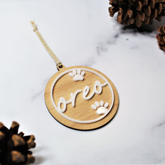 Custom Pet Name Ornament