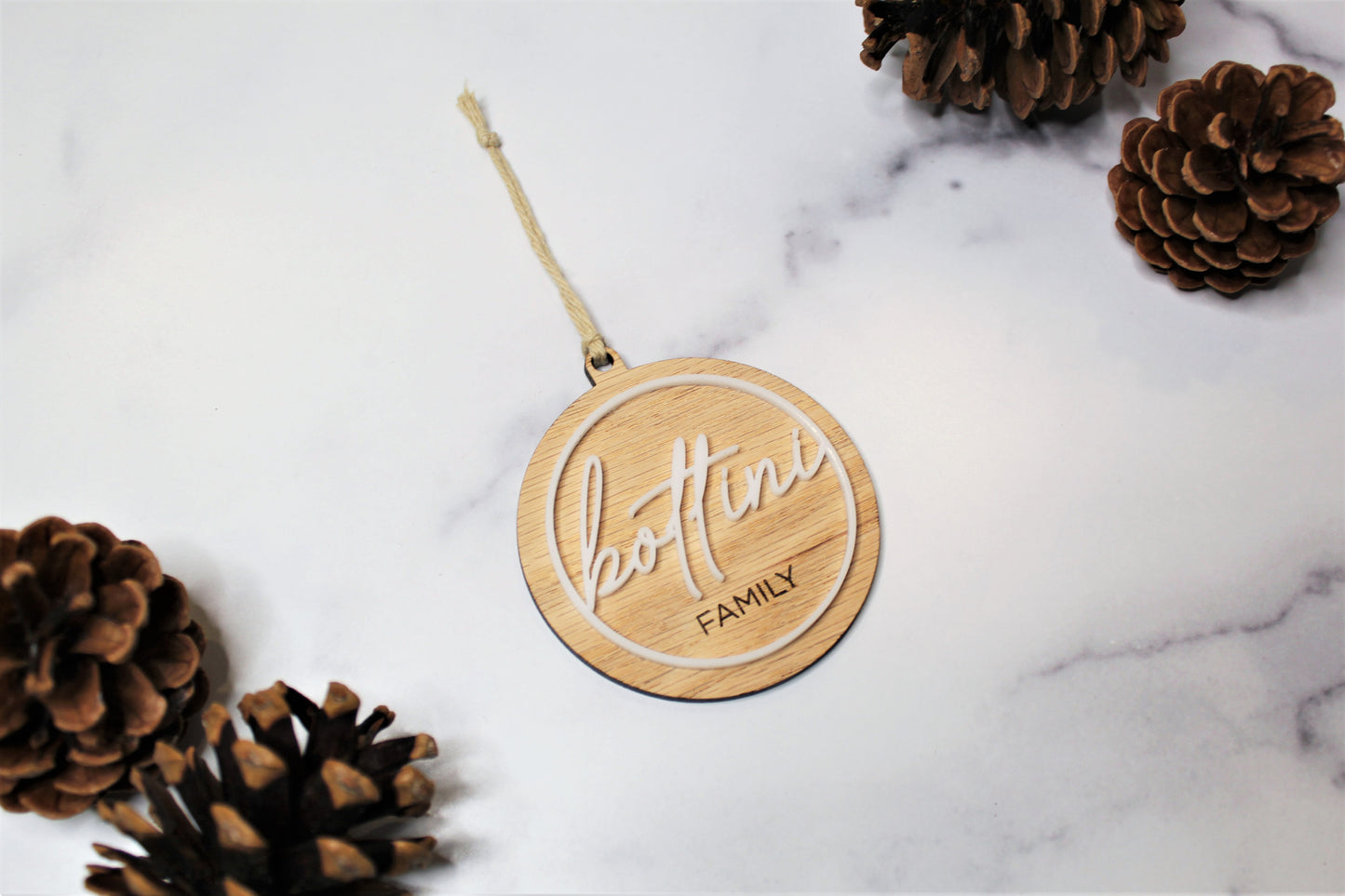 Custom Family Name Ornament